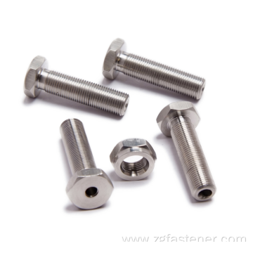 Stainless Steel Hex Nut Bolt Set All Kind of Bolts and Nuts Hollow Bolt With Hole